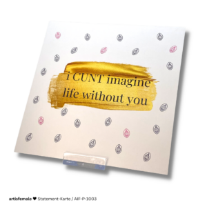 Statement-Karte "Without you"