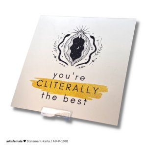 Statement-Karte "Cliterally the best"