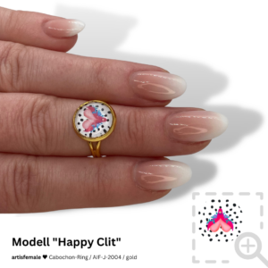 Cabochon-Ring "Happy Clit"