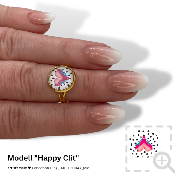 Cabochon-Ring "Happy Clit"