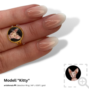 Cabochon-Ring "Kitty"