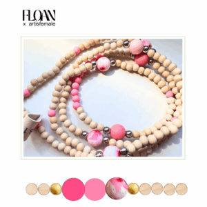 Handykette "Rosy Marble"