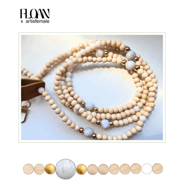 Handykette "Snow Stone"