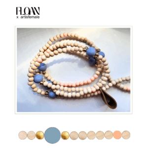 Handykette "Blue Apricot"